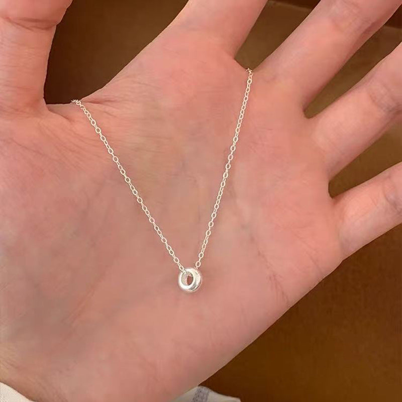S925 Sterling Silver Pearl Necklace For Women, Niche Design, Light Luxury, Stylish And Versatile, High-End Clavicle Chain Accessory, Trendy