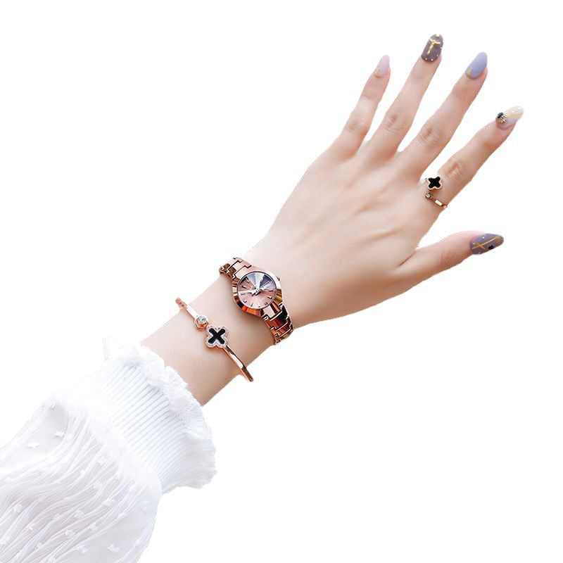 Womens Versatile Waterproof Luminous Niche-Style Quartz Watch With Calendar