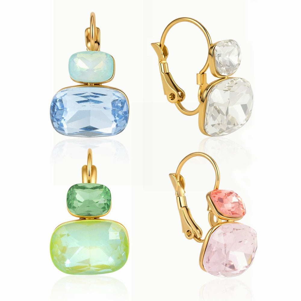 Color Zircon Hoop Earrings Collection