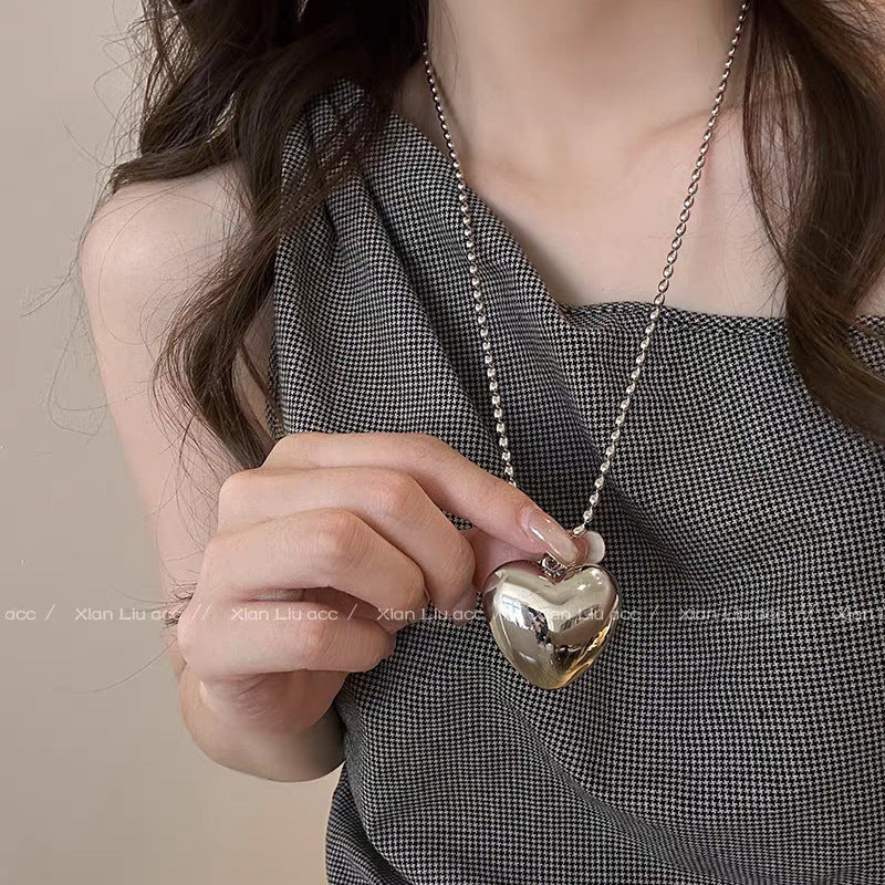 S925 Sterling Silver Pearl Necklace For Women, Niche Design, Light Luxury, Stylish And Versatile, High-End Clavicle Chain Accessory, Trendy
