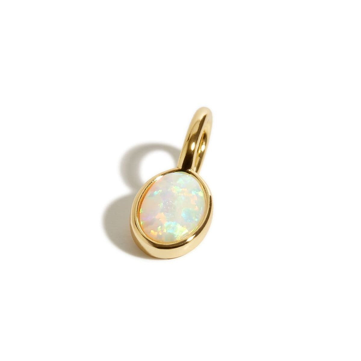 18K gold letters with birthstone design exquisite and noble necklace