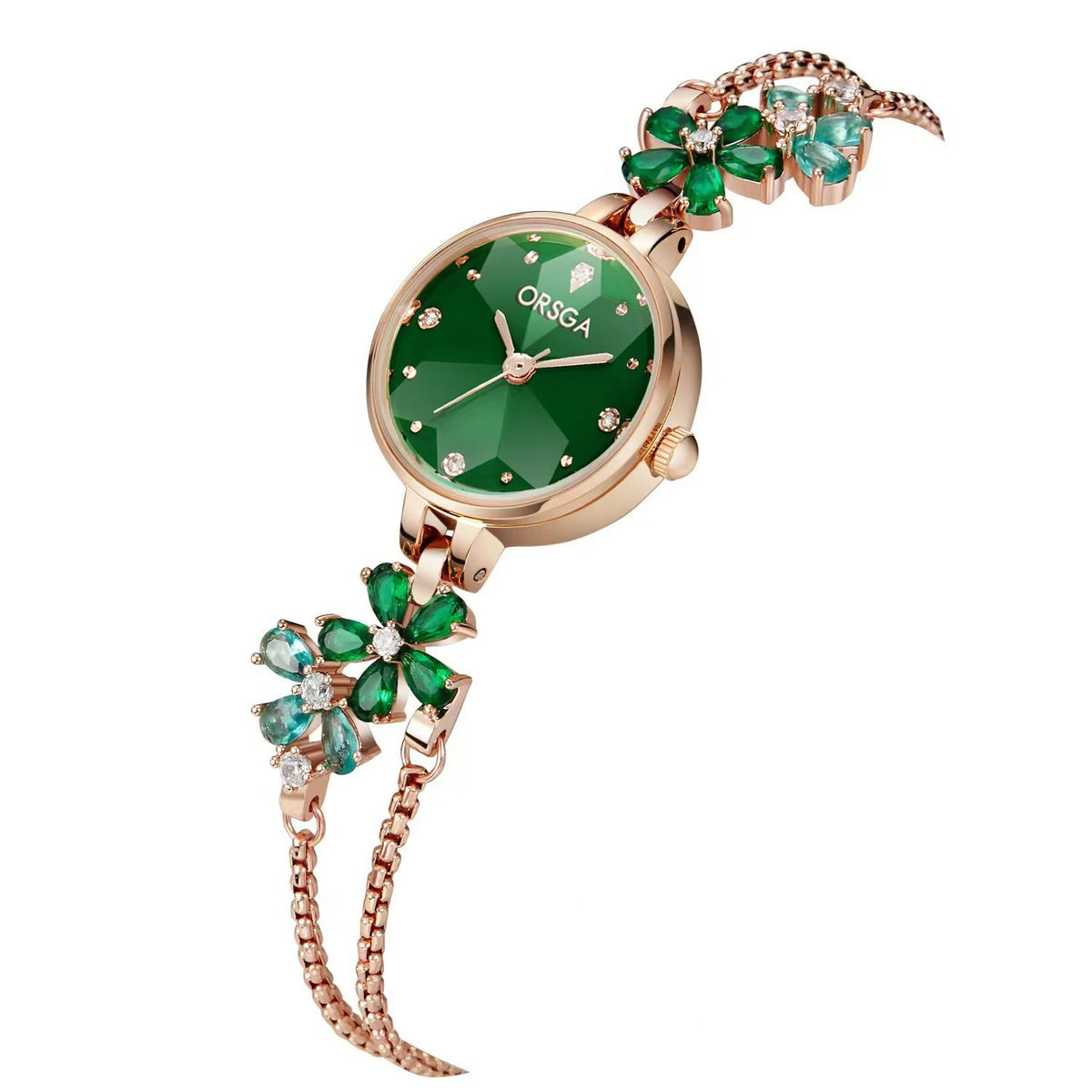 Womens Exquisite Diamond-encrusted Bracelet Watch