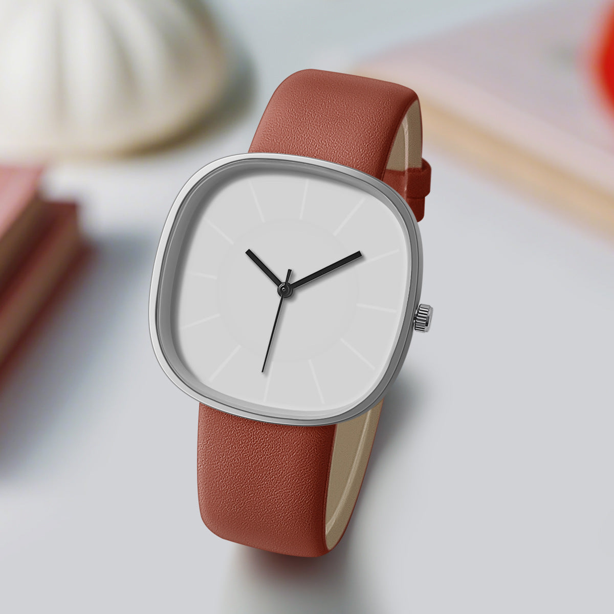 Niche High Sense Women's Cube Sugar Silicone Watch