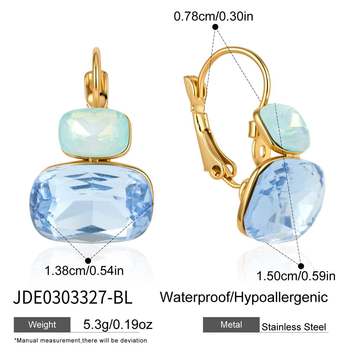 Color Zircon Hoop Earrings Collection