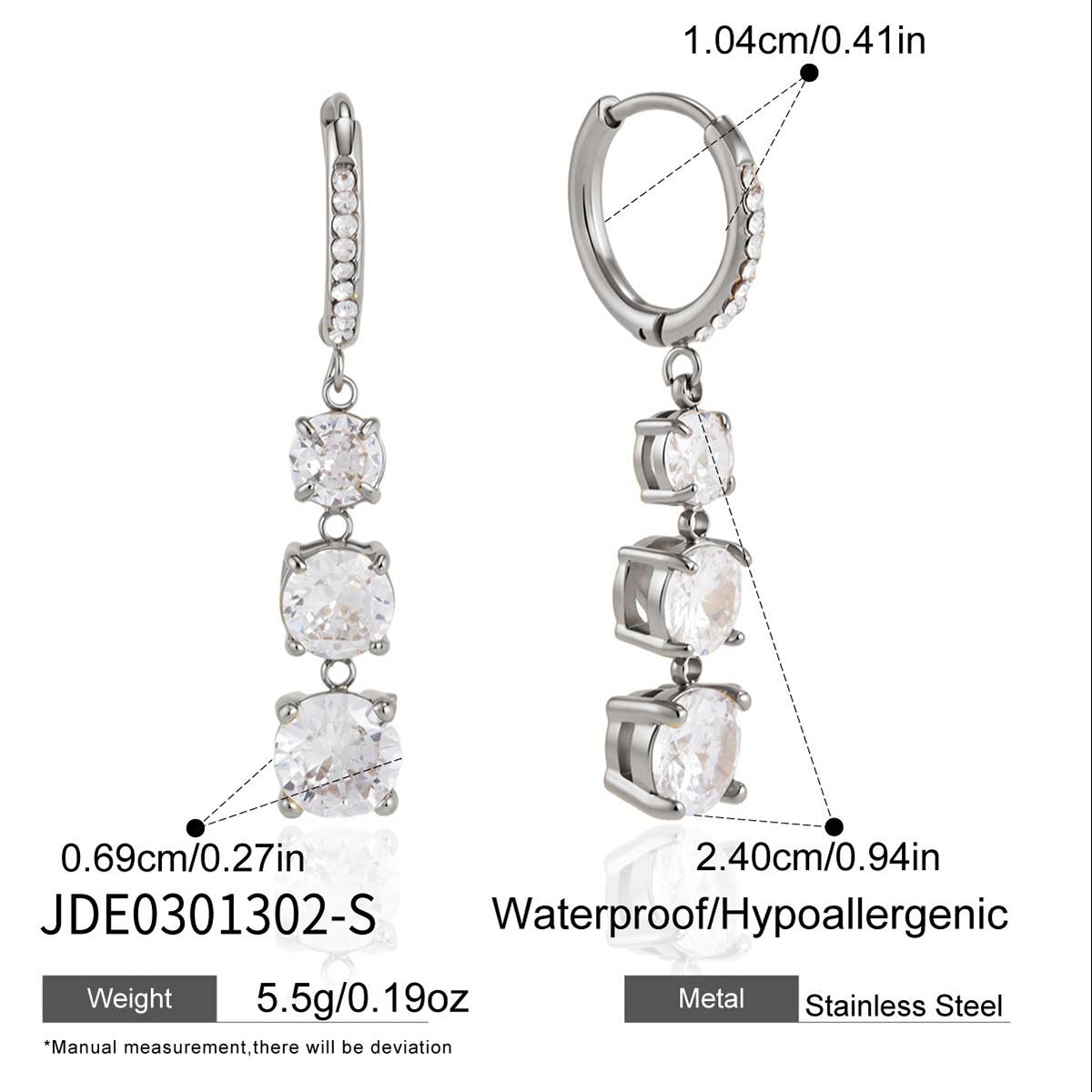 Zircon Tassel Earrings Collection
