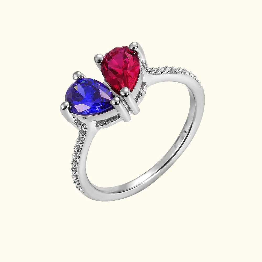 Zircon Birthstone Fashion Ring
