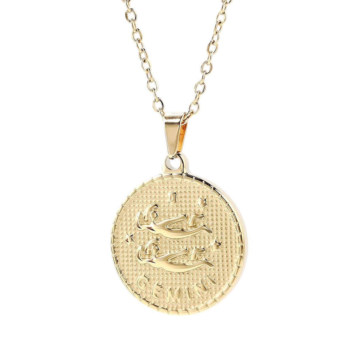 18K Gold Light Luxury Twelve Constellation Pendant Necklace