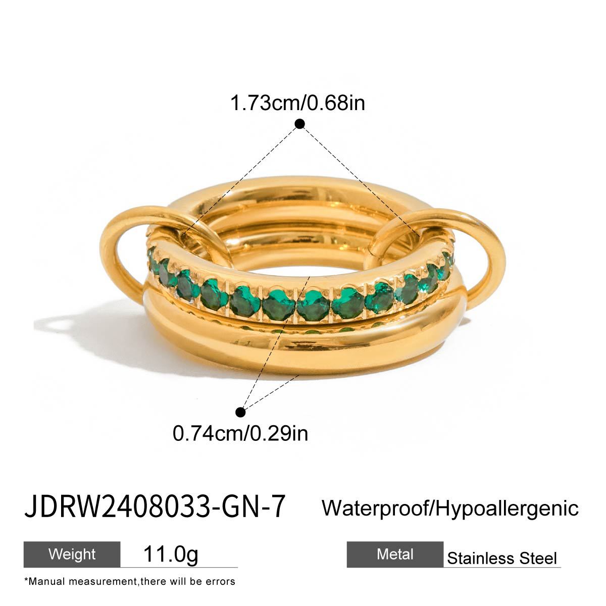 Green Zircon Ring Collection