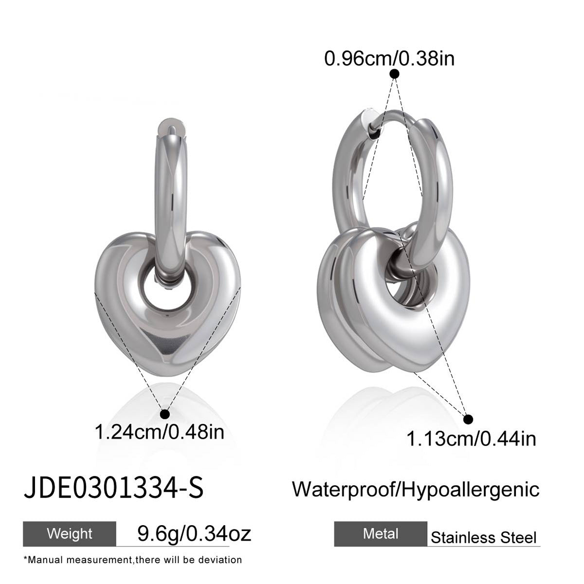 Heart Hoop Earrings Collection