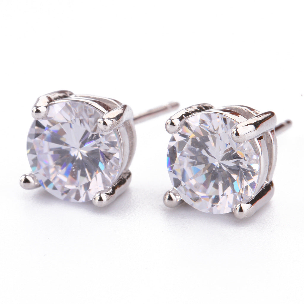 Versatile Four-Prong Womens Ear Studs