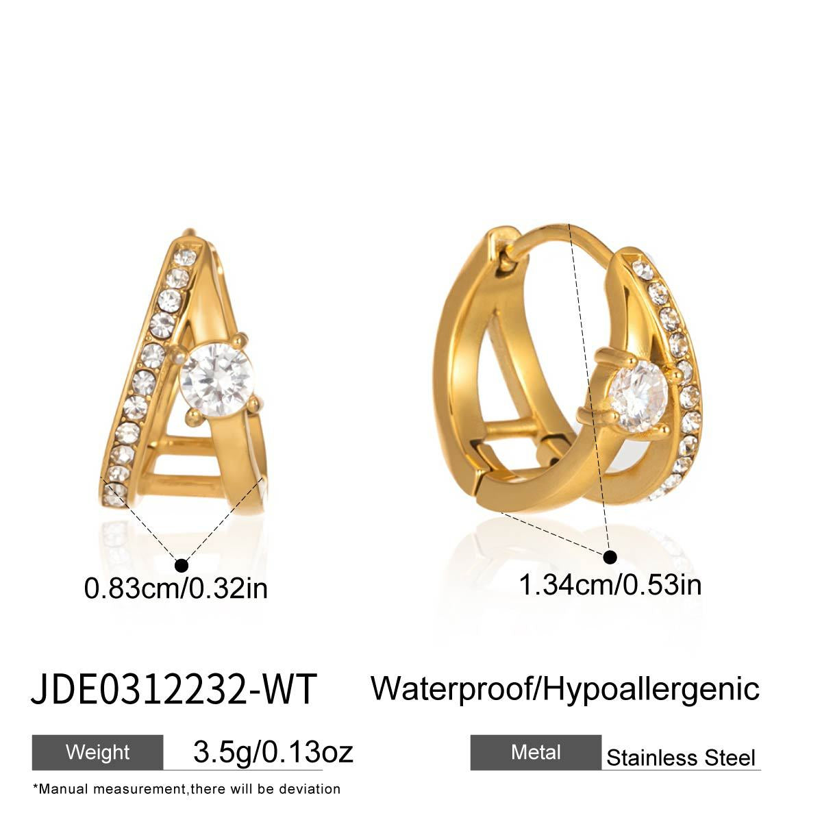 Green Zircon Hoop Earrings Collection