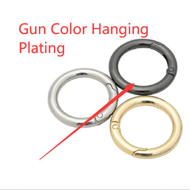 Zinc Alloy Spring Coil Open Ring Keychain