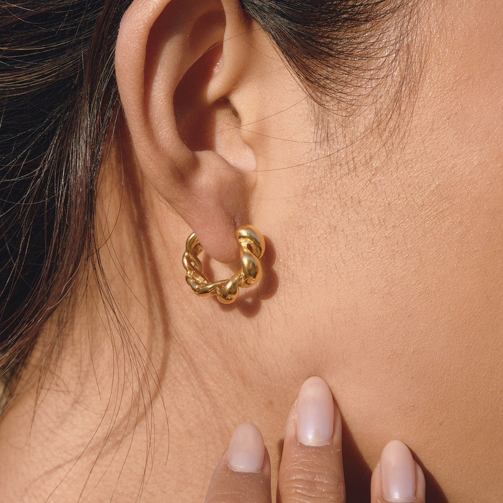 Sculpted Drop Earrings