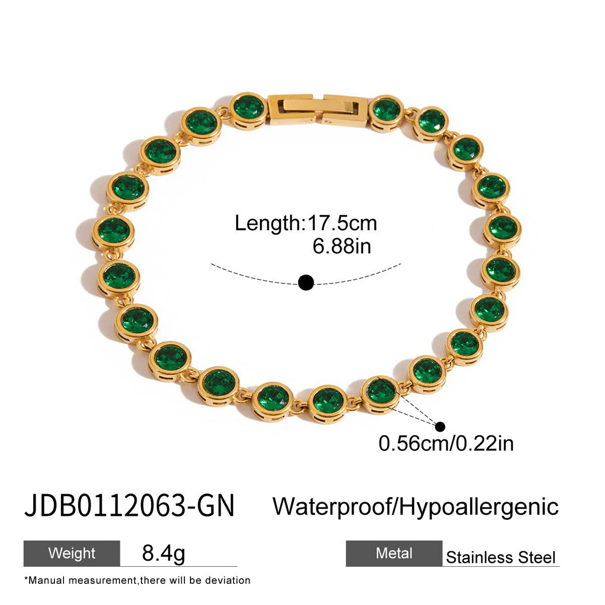 Green Zircon Hand Chain Collection