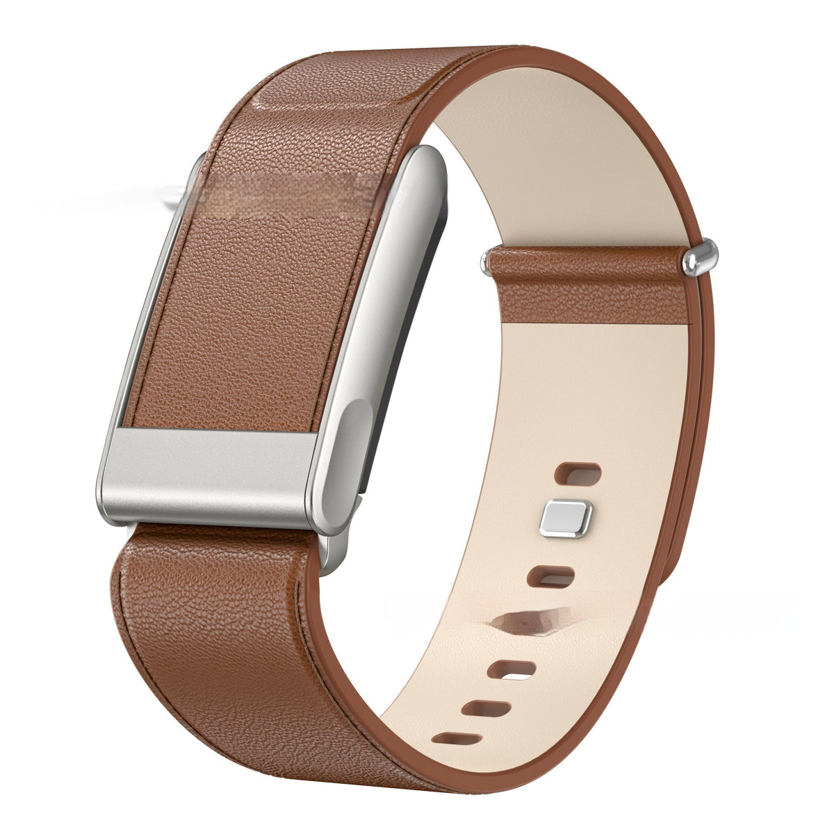 Same-style Pin-buckle Leather Watch Strap As The Fitness Tracker