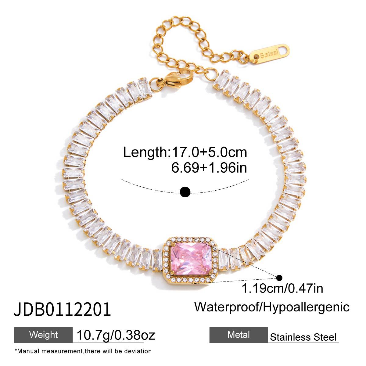 Pink Zircon Bracelet Collection