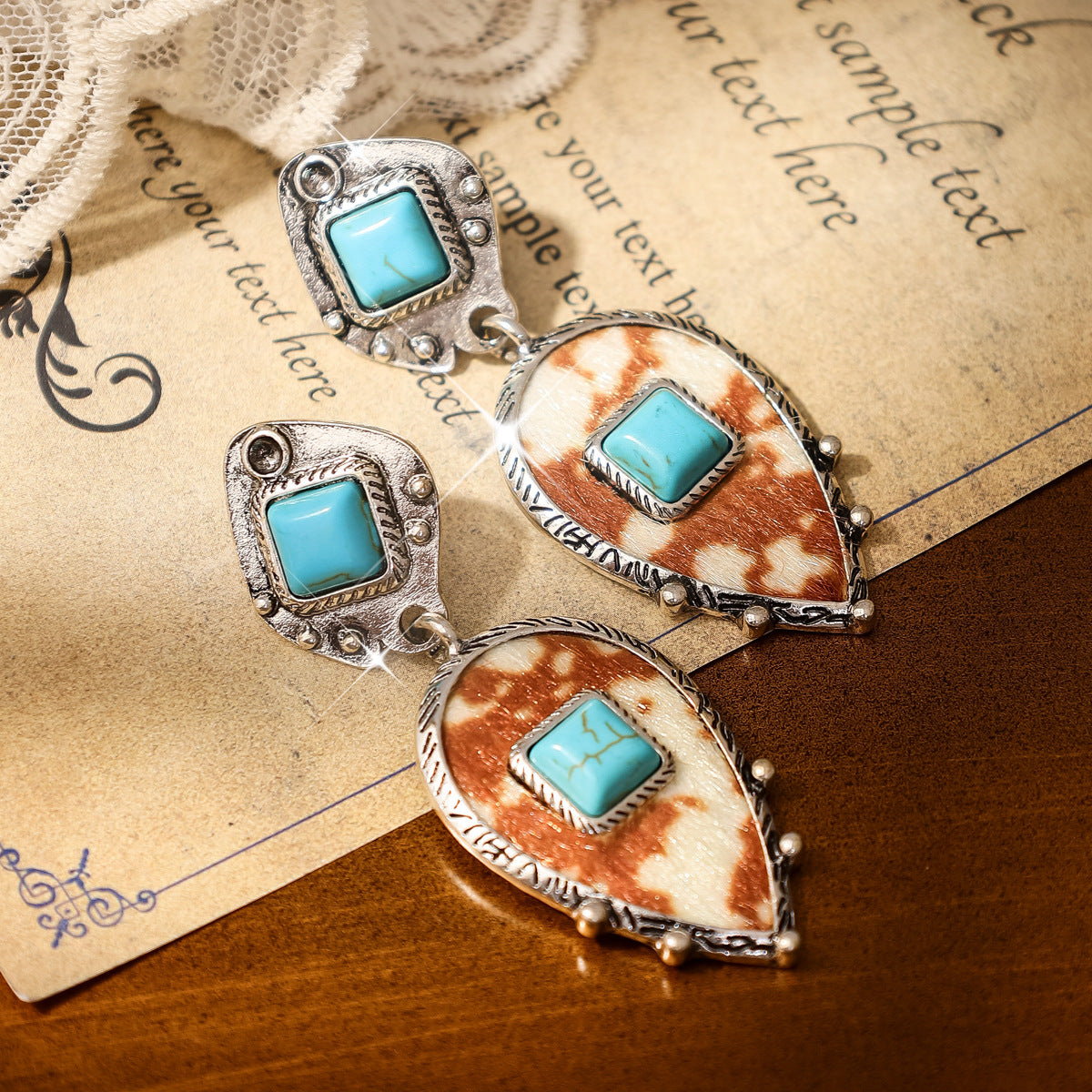Fashionable Denim-style Creative Niche Stud Earrings