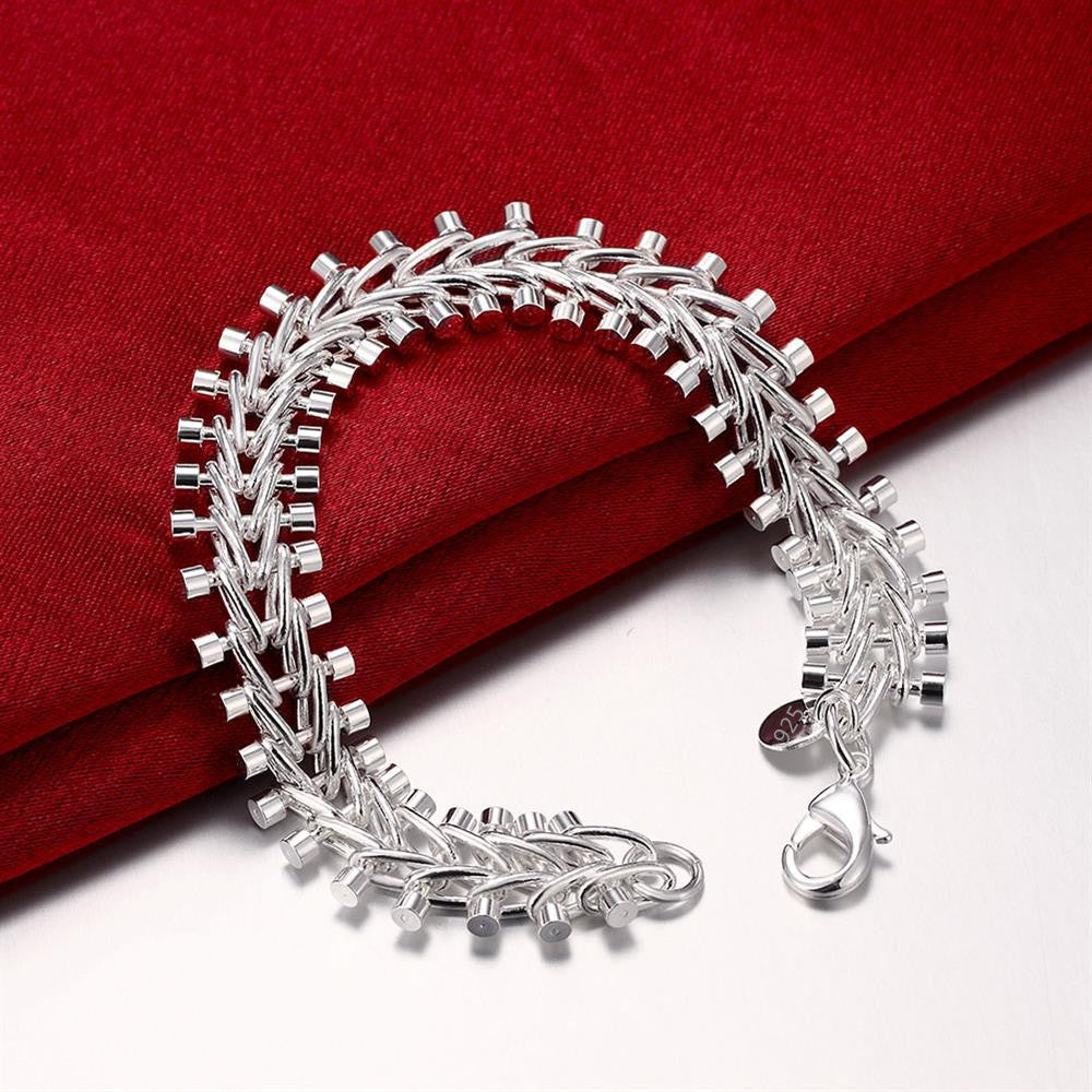 Fashionable Copper-plated Fishbone Bracelet For Men And Women