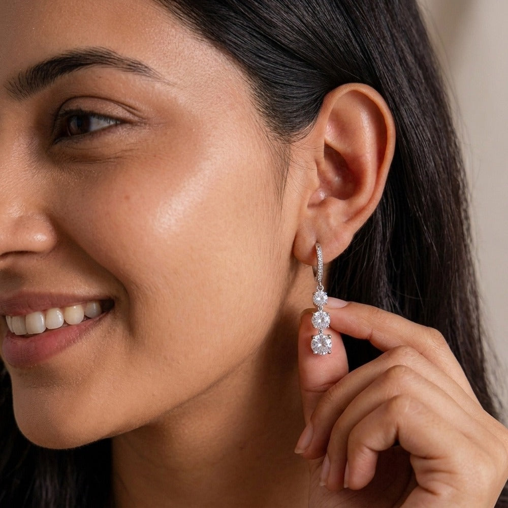 Zircon Tassel Earrings Collection
