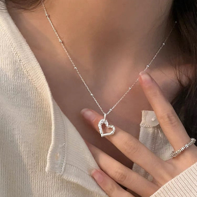 S925 Sterling Silver Pearl Necklace For Women, Niche Design, Light Luxury, Stylish And Versatile, High-End Clavicle Chain Accessory, Trendy
