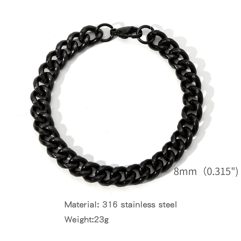 A Stylish Versatile Round-brushed Minimalist Bracelet
