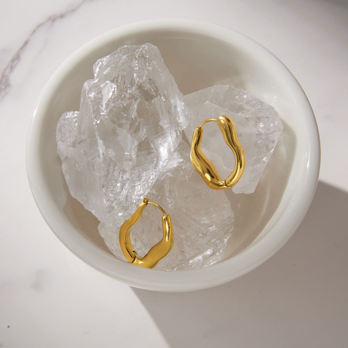 Wavy Hoop Earrings