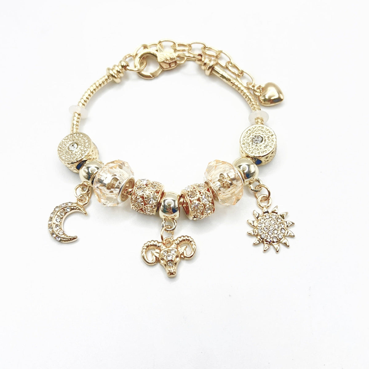 Golden Twelve Zodiac Sign Bracelet