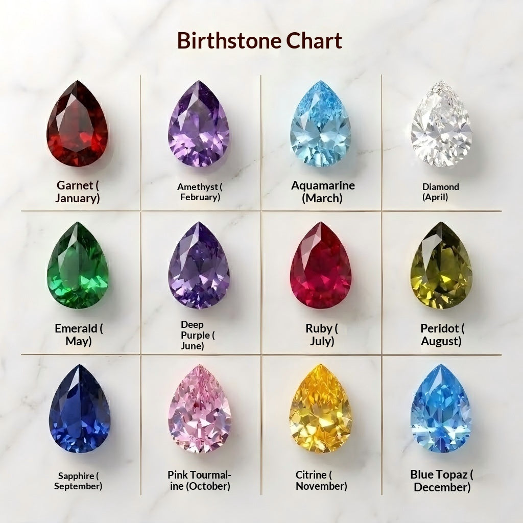 Alien Birthday Stone Zircon Stainless Steel Ring For Women