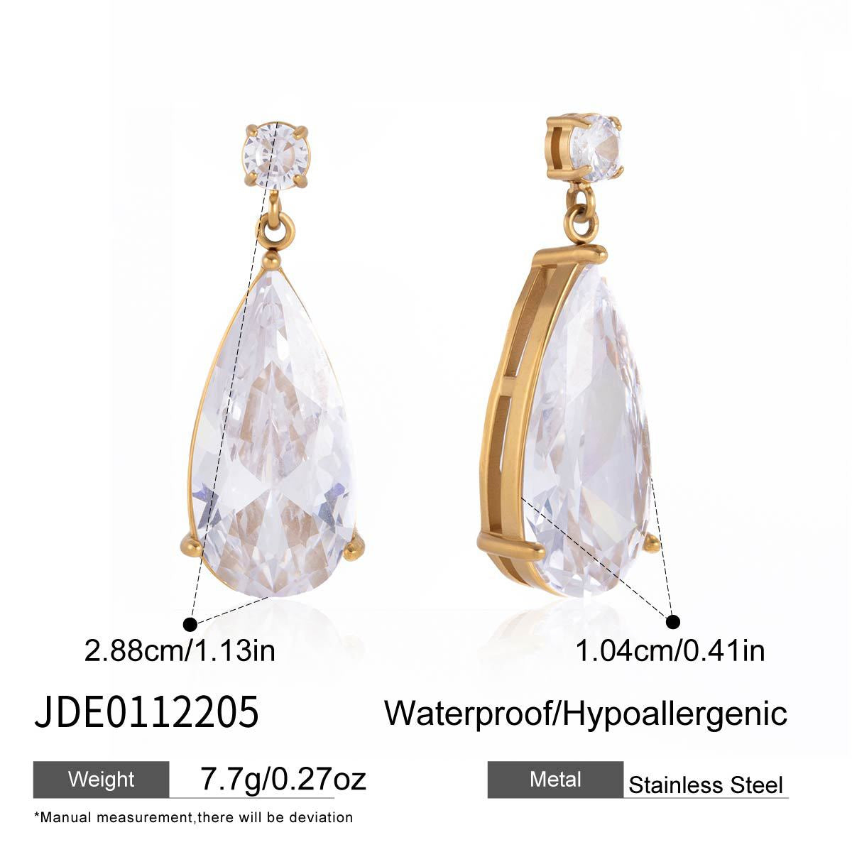Teardrop Zircon Jewelry Collection