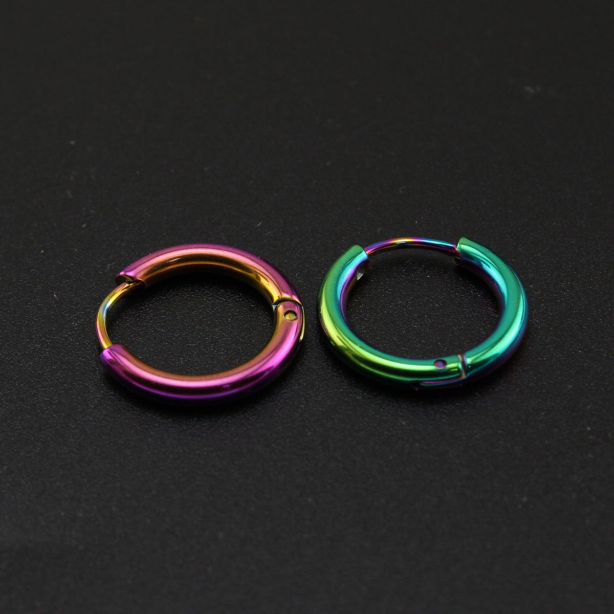 Polished Stainless Steel Earrings Simple And Versatile