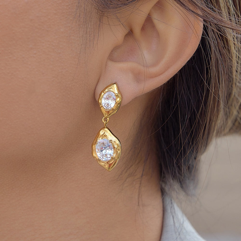 Zircon Earrings Ring Collection