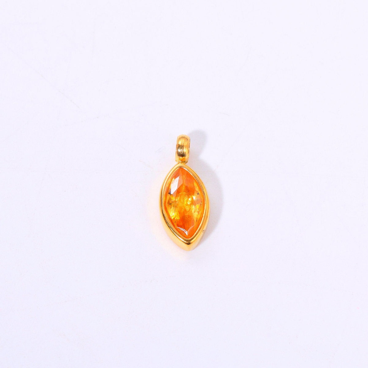 18K gold letters with birthstone design exquisite dazzling necklace