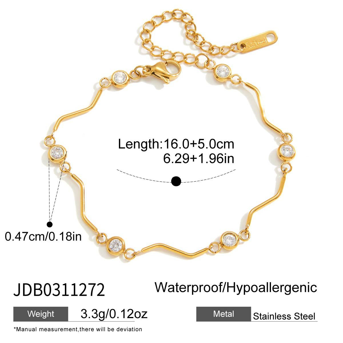 Zircon Chain Bracelet Collection