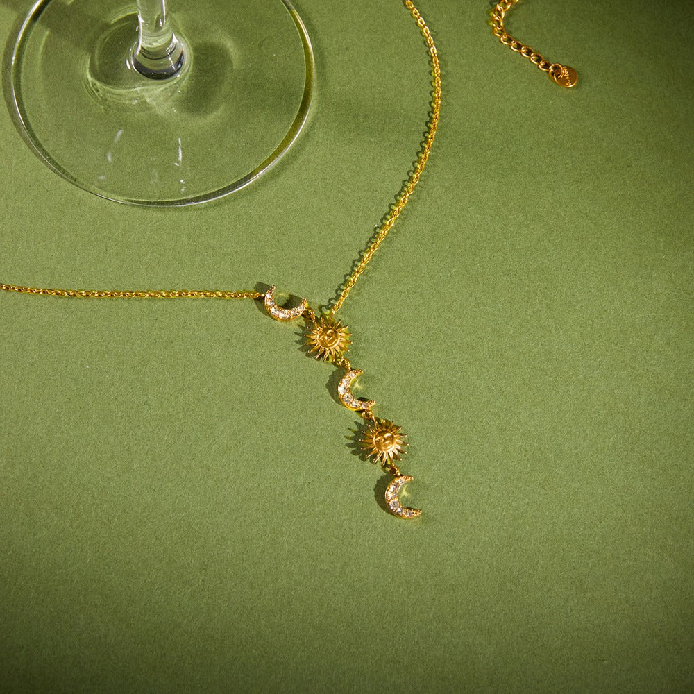 Sun Moon Y Necklace Collection