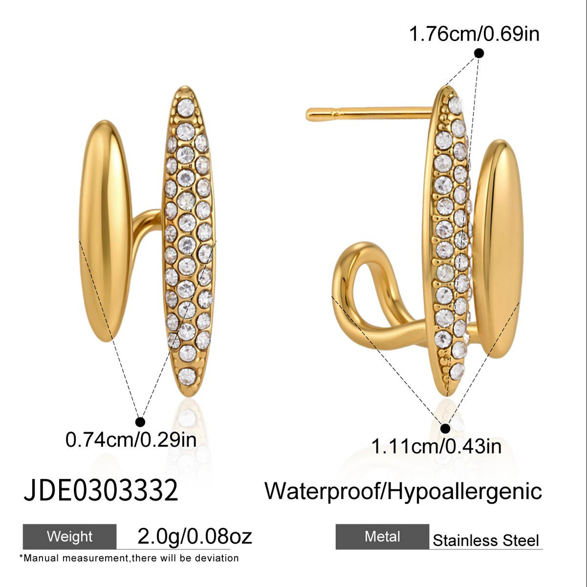 Zircon Stud Earrings