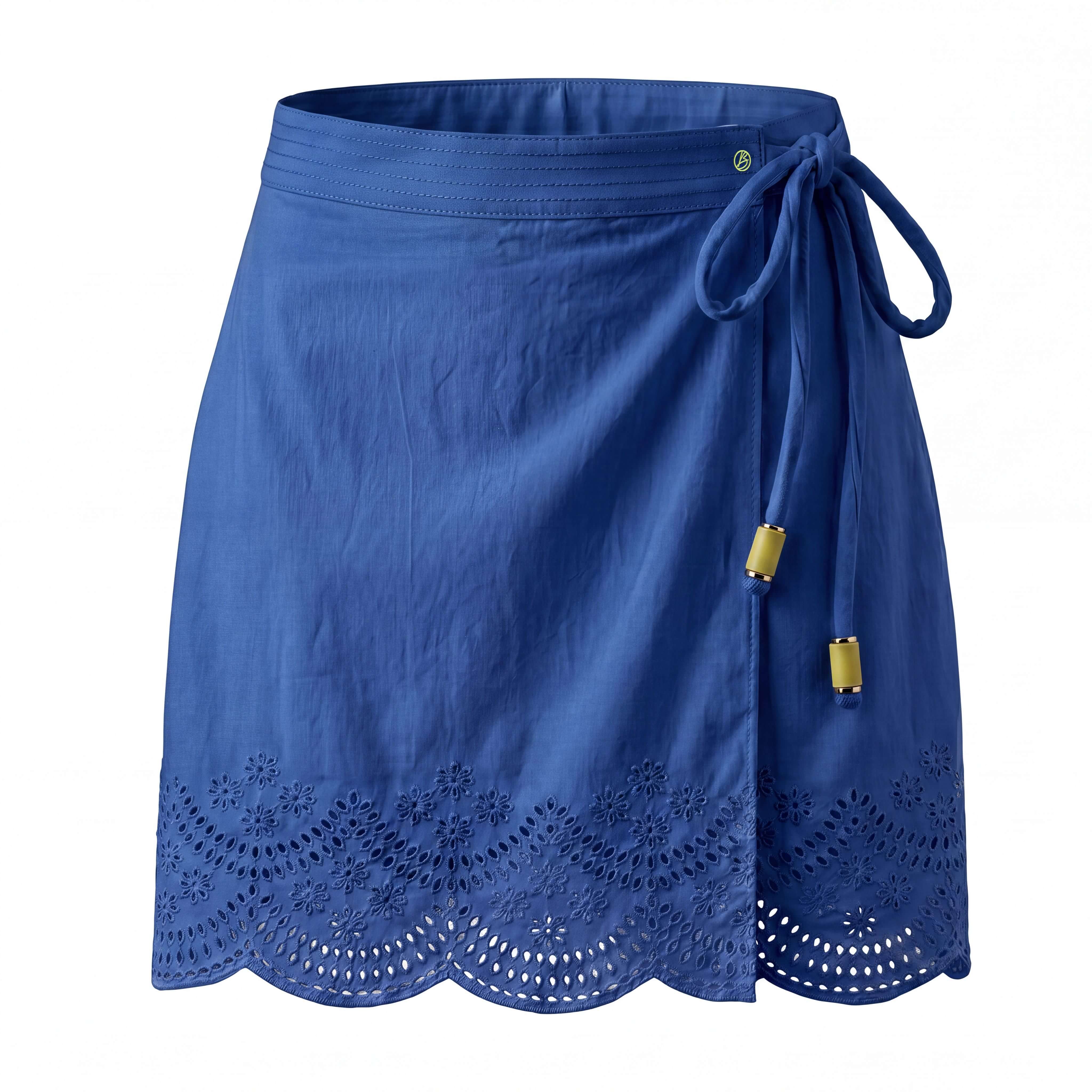 Short Wrap Skirt Cobalt