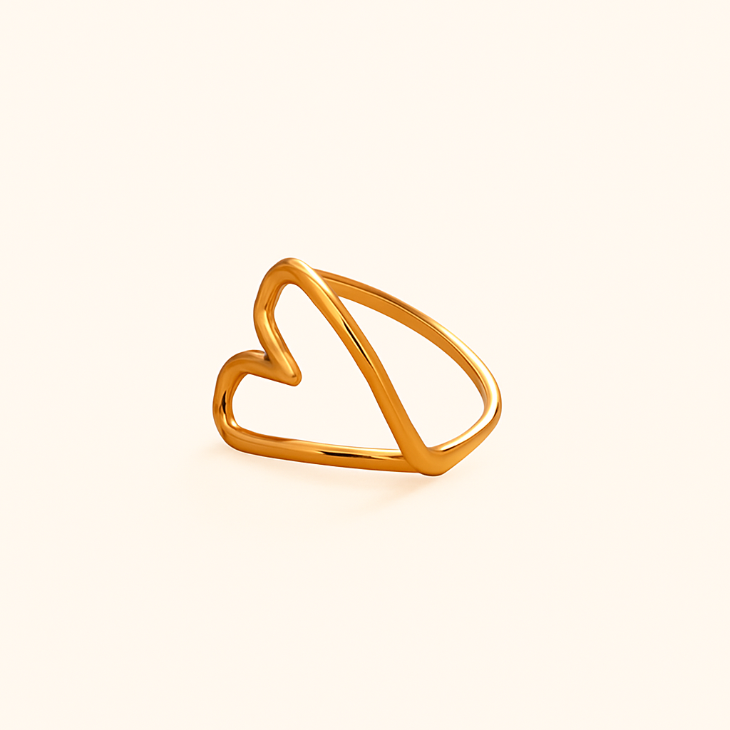 Outline Heart Ring