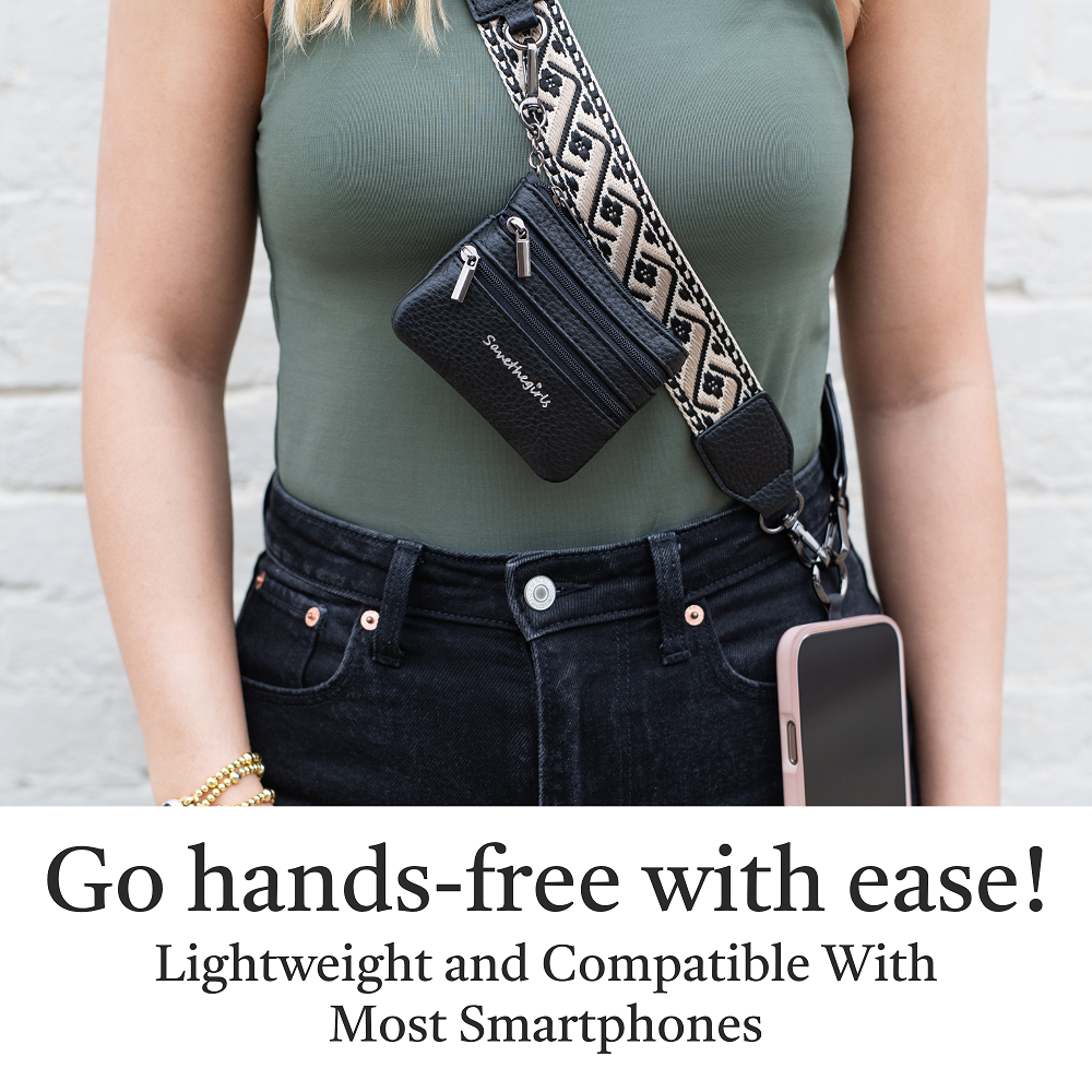 Clip & Go Strap w/Zippered Pouch XOXO