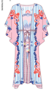 Drawstring Kaftan Paris Print