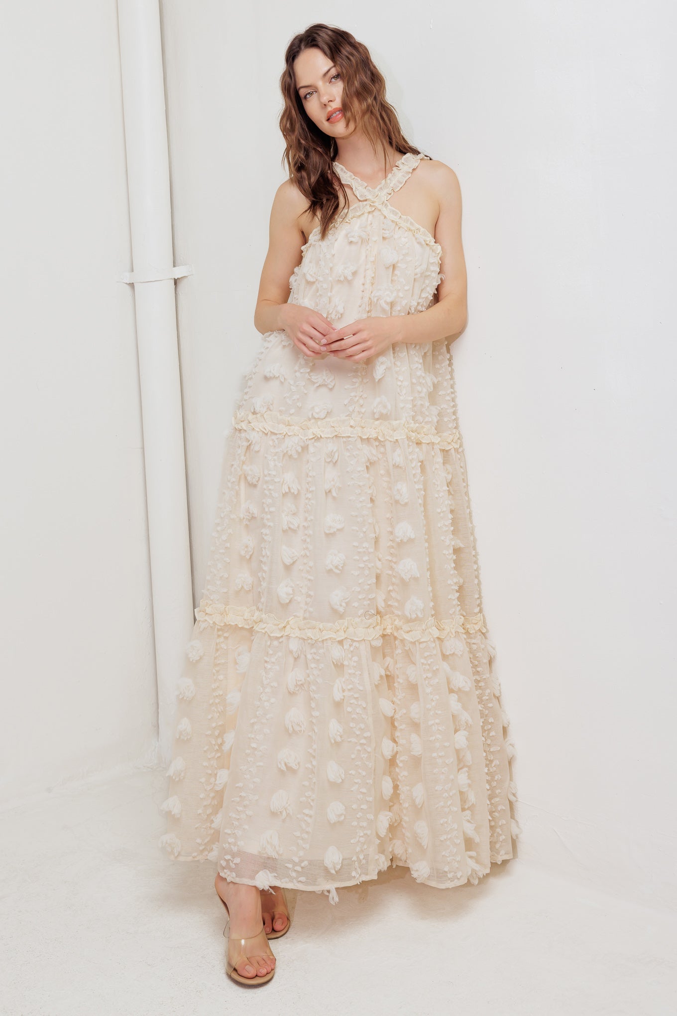 CLOUD NINE GOWN WOVEN ANKLE DRESS