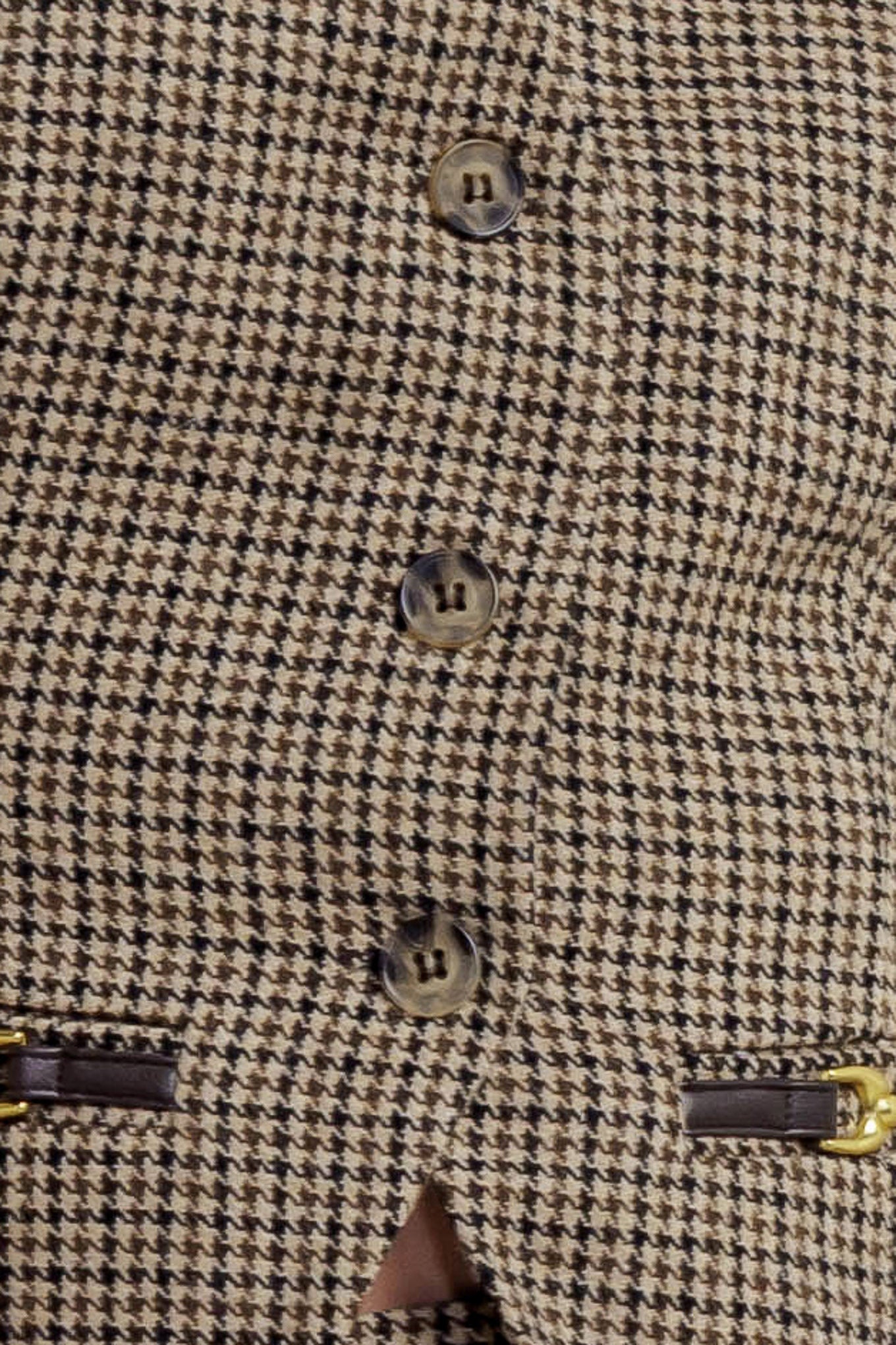 CHECK ATTITUDE WOVEN WOOLEN VEST