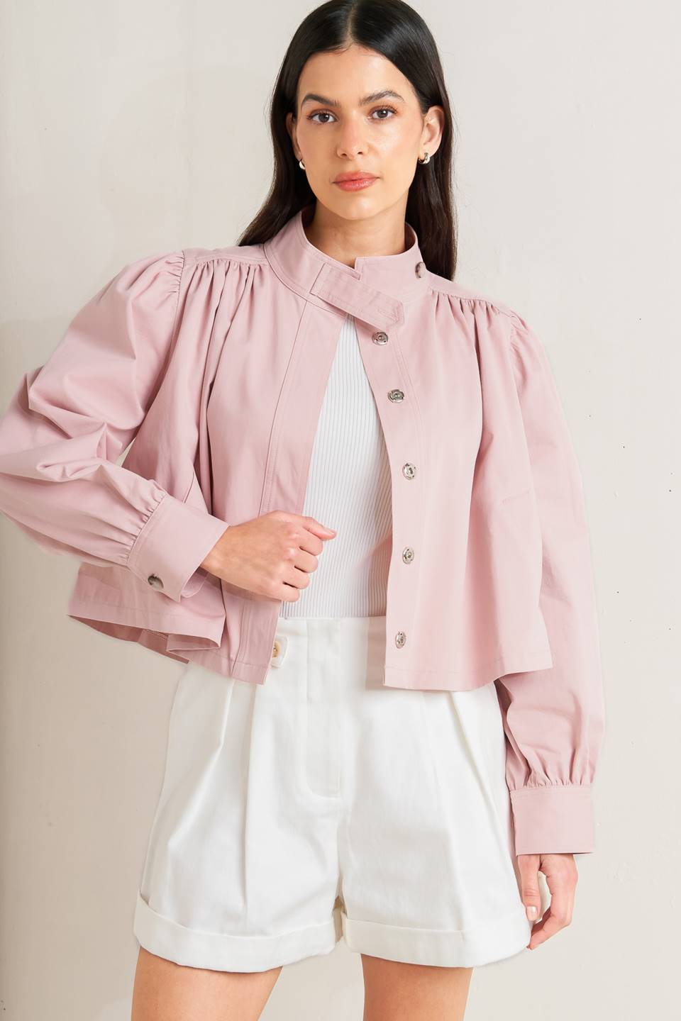 SOFT SIGNAL PINK BEIGE JACKET