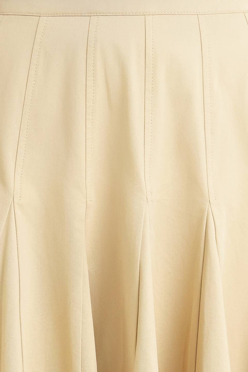 PALE FRAME WOVEN TAUPE CIRCLE SKIRT