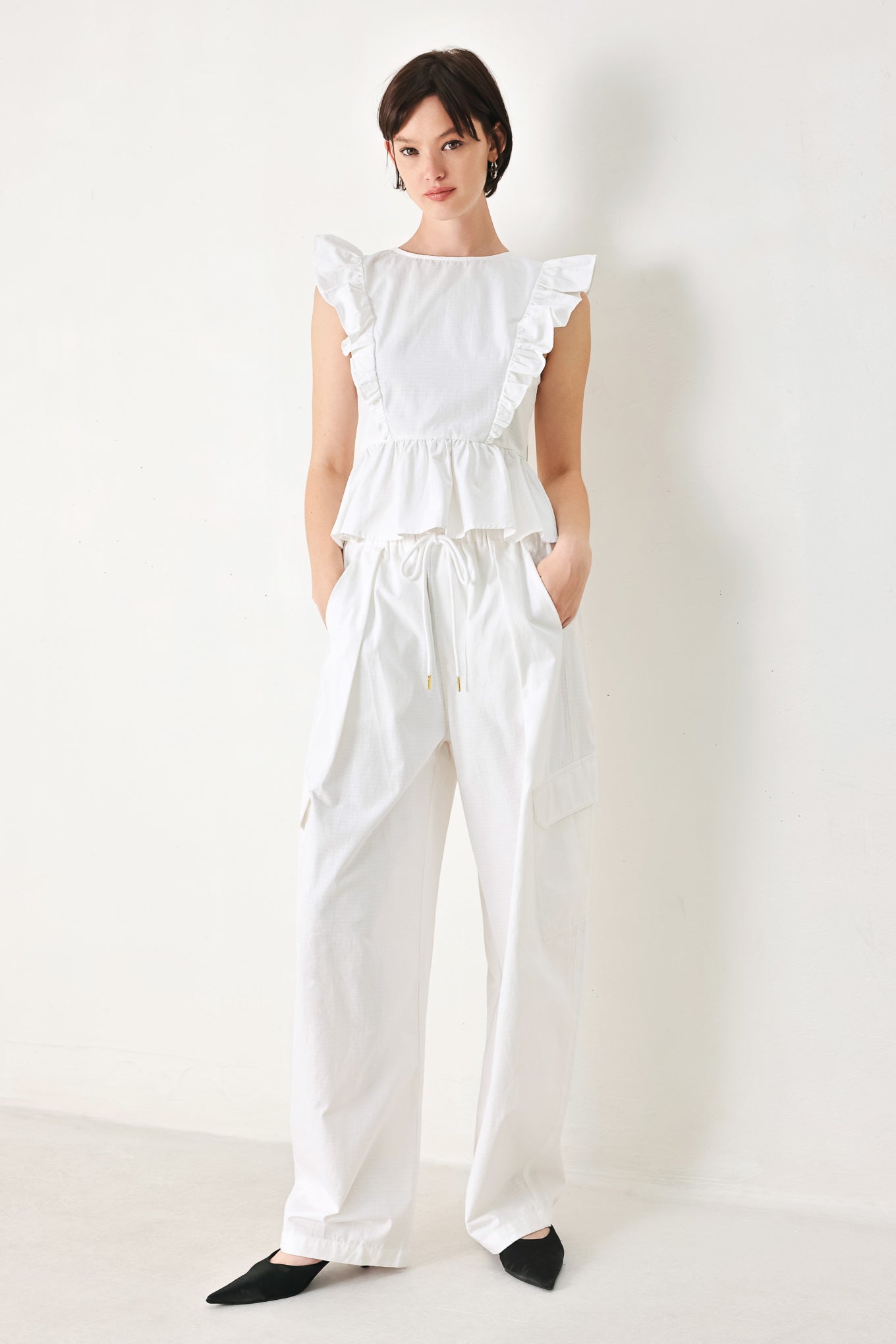 CRISP ESSENTIAL WOVEN BALLON PANTS