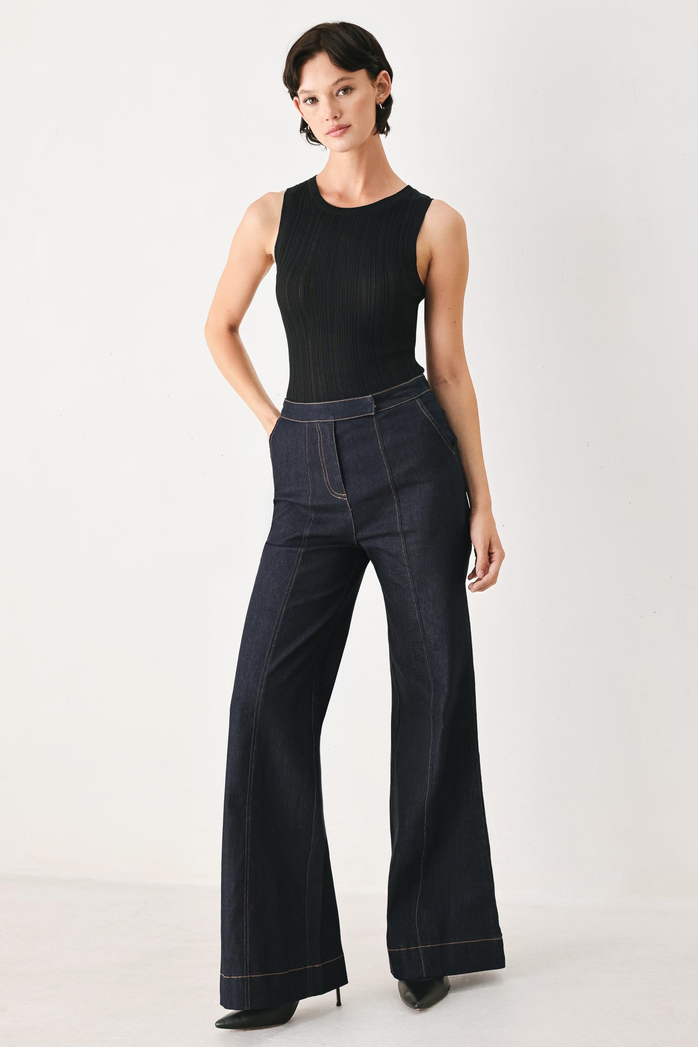 SAINT TROPEZ DENIM PANTS