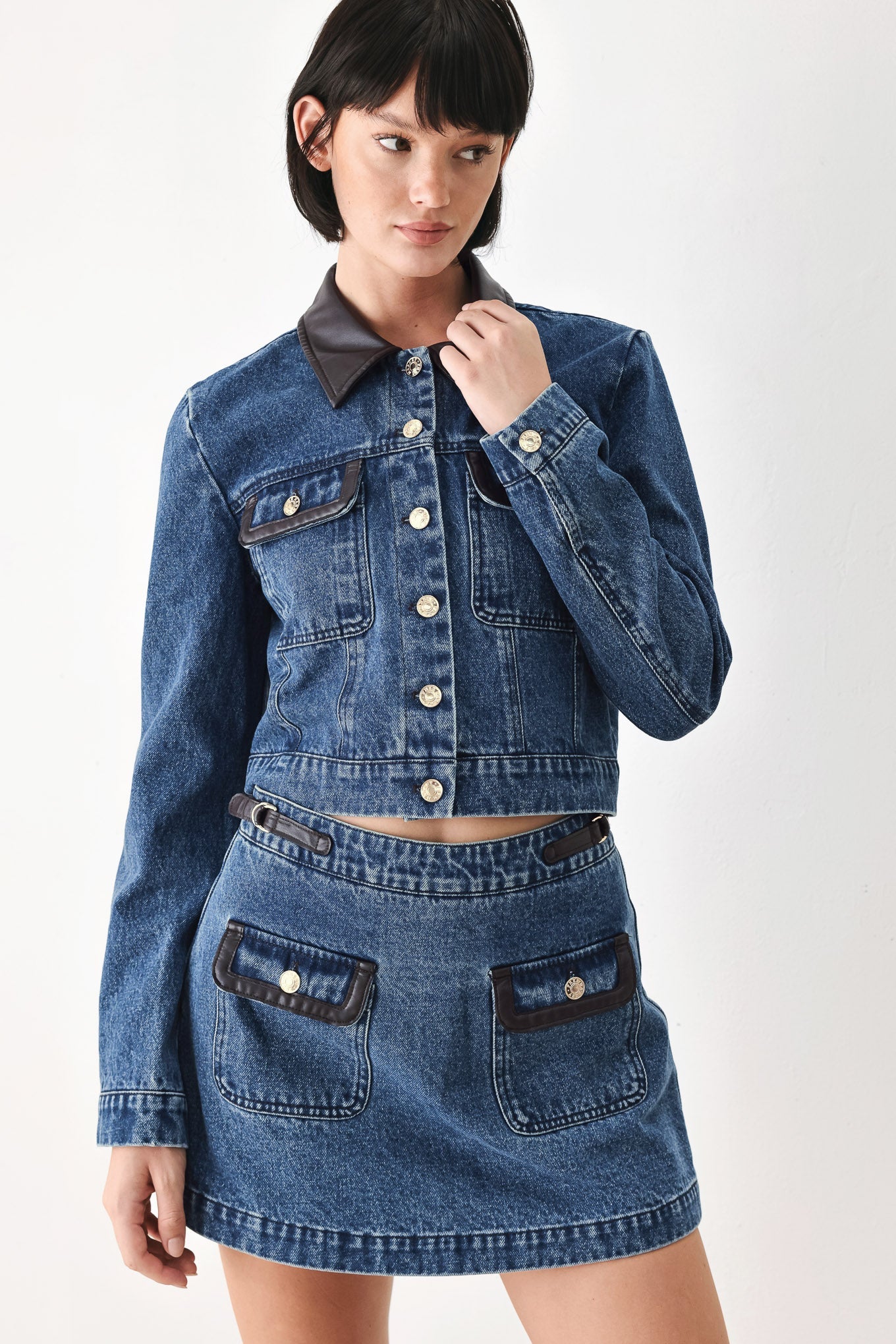 VINTAGE DENIM RENDEZVOUS DENIM SKORT