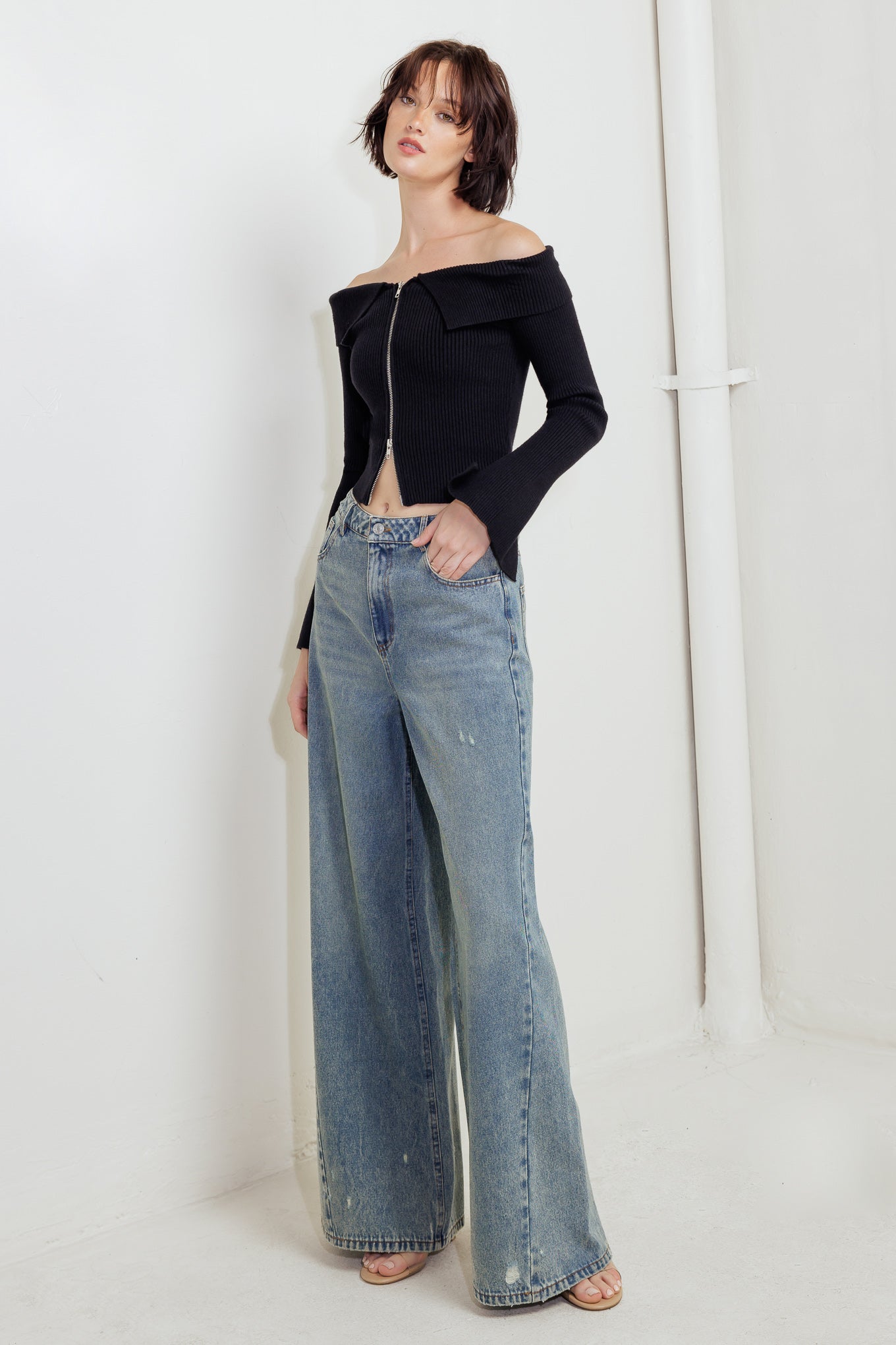 CHANGE OF PACE SWEATER TOP