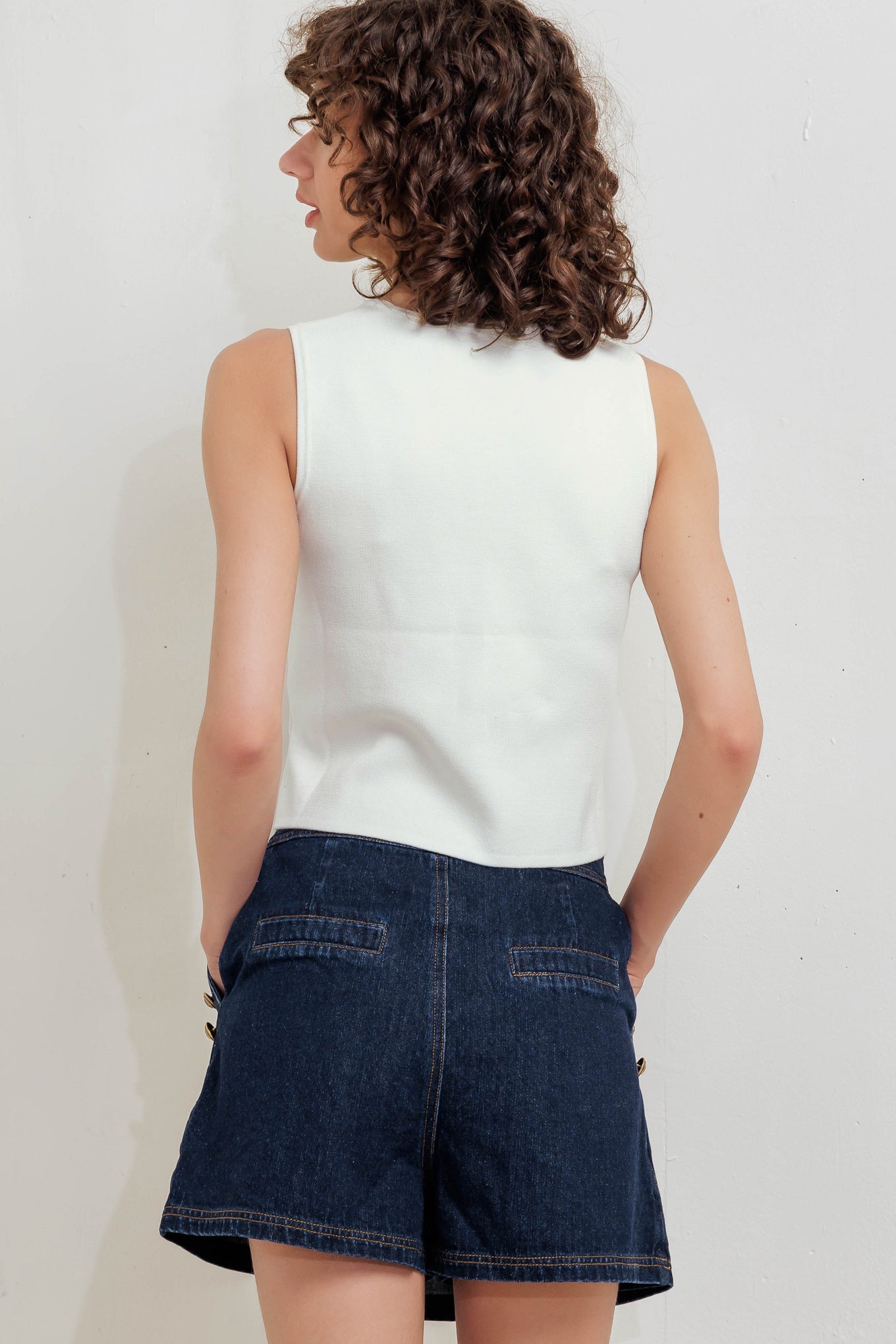 NEAT TENSION SWEATER TOP