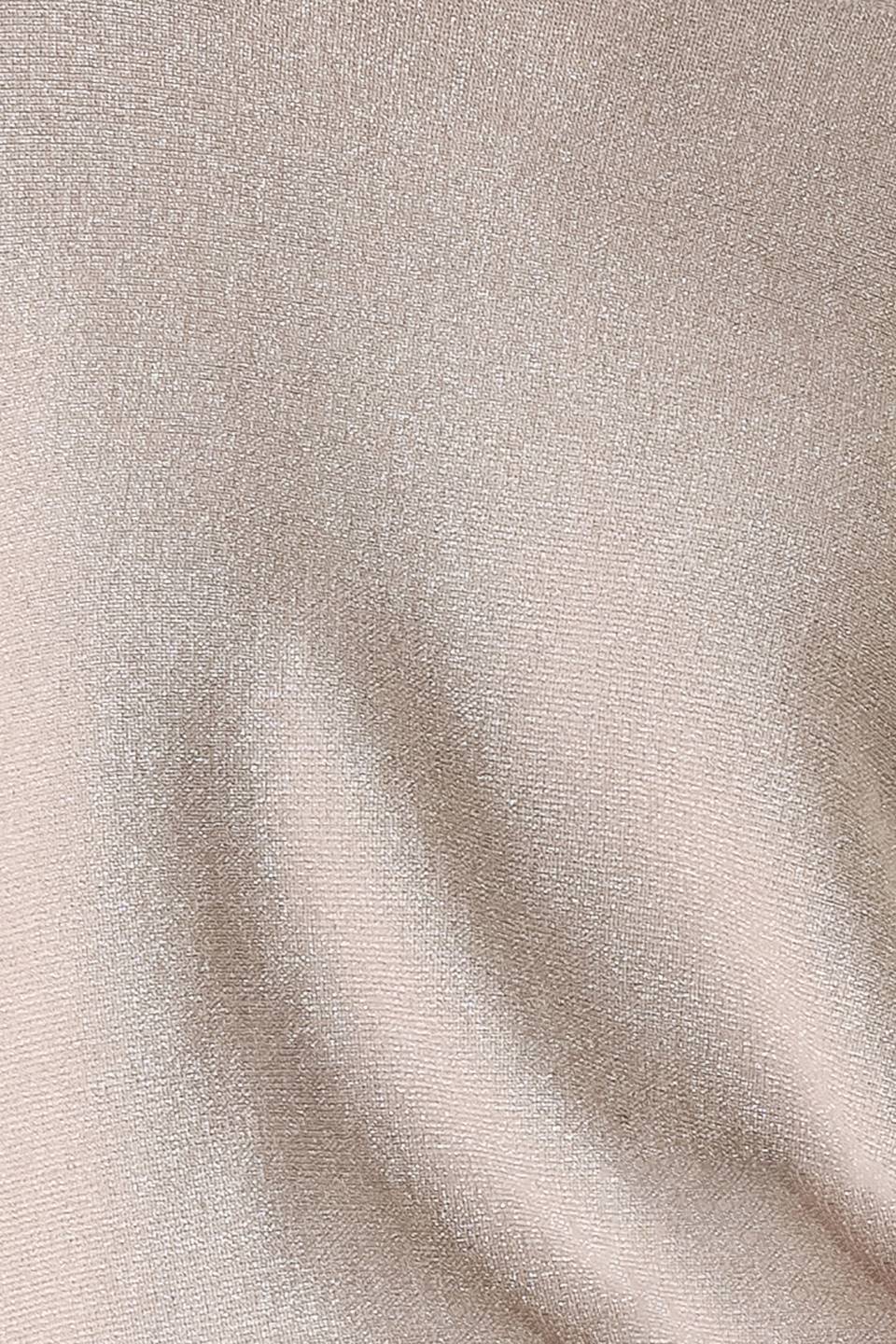 TAUPE SHIMMER METALLIC TAUPE BATWING SWEATER TOP
