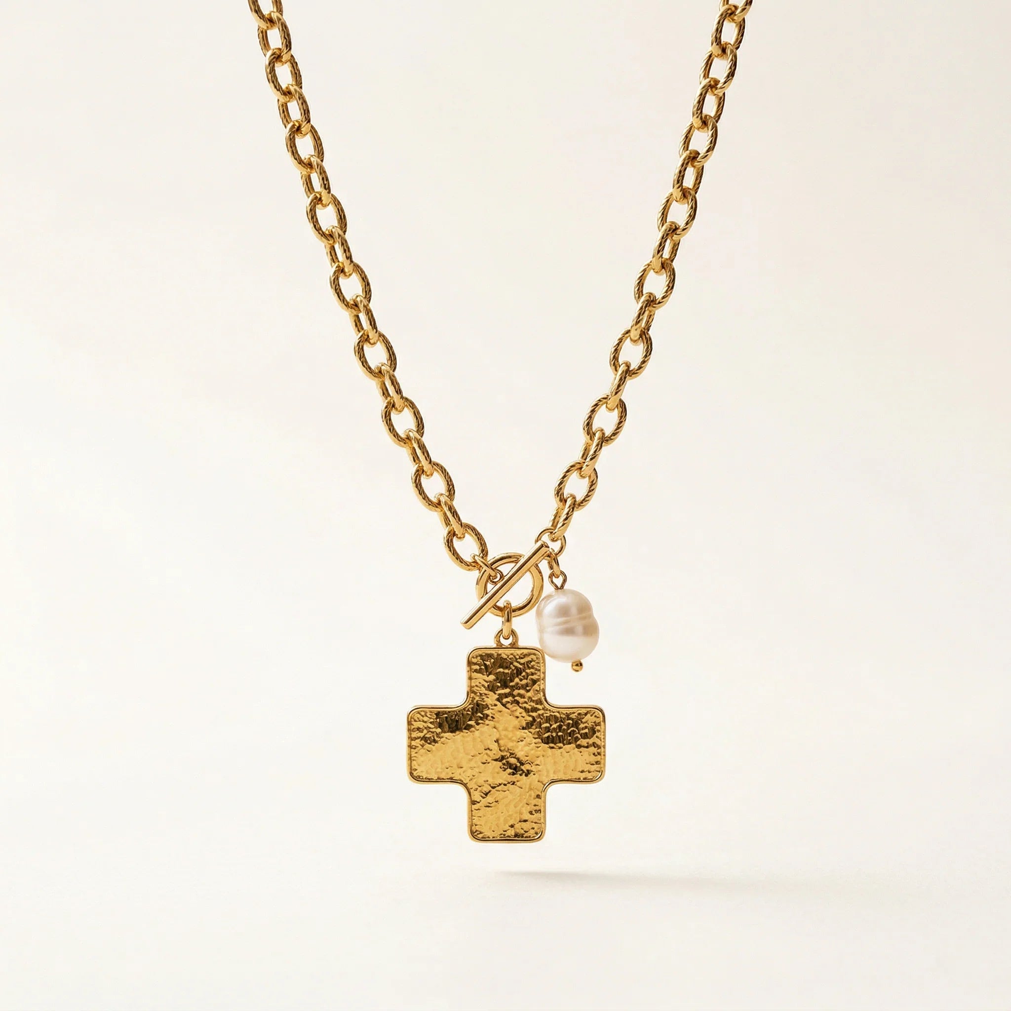 Forge Cross Necklace
